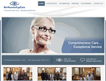 Tablet Screenshot of northcentereyecare.com